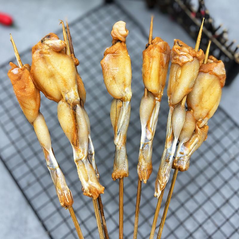 新品牛蛙腿串商用冷冻半成品火锅油炸烧烤食材铁板青蛙蛤蟆田鸡串