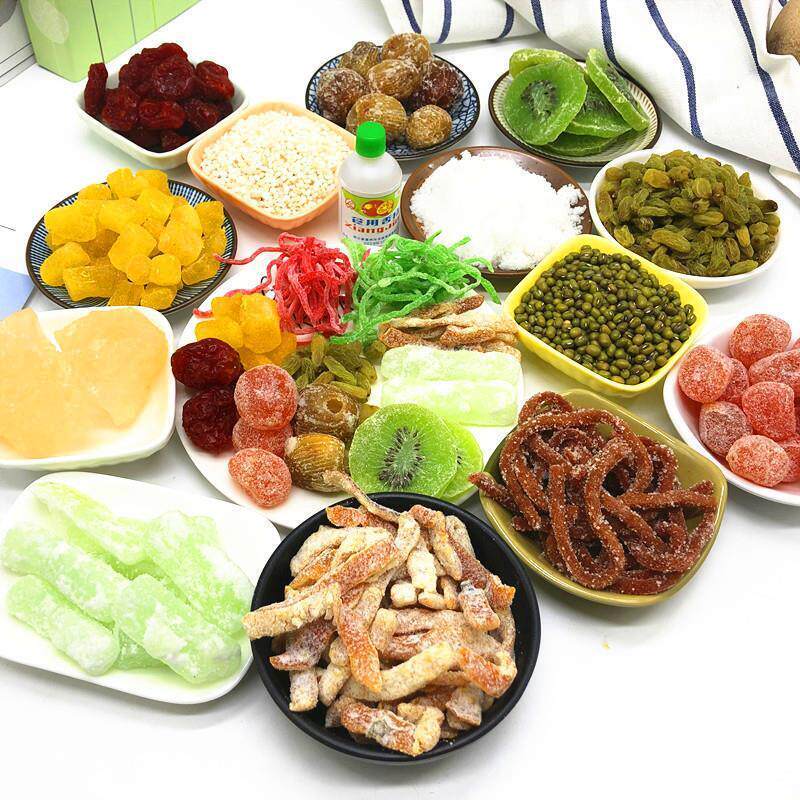 苏式绿豆汤摆摊八宝饭配料