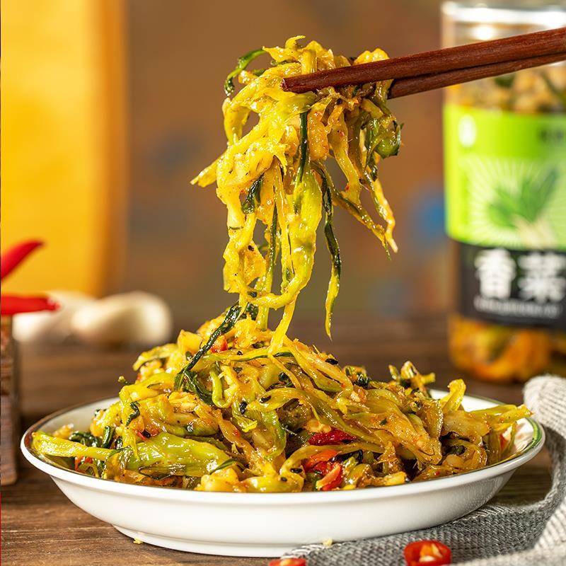 安徽特产芜湖荻港香菜咸菜根咸菜榨菜各种下饭菜外婆菜开 胃菜酱