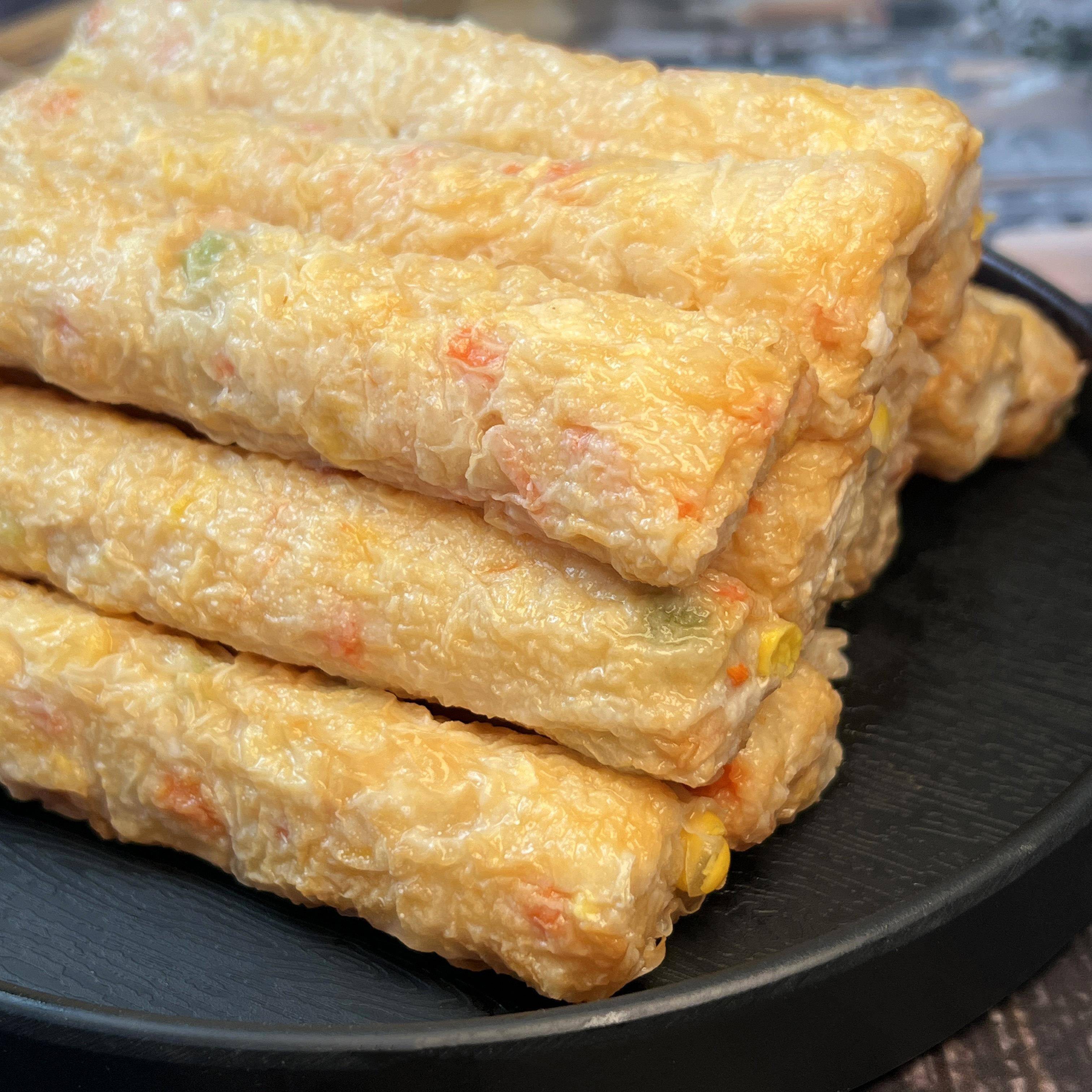 新品整箱麒麟美食腐皮仿虾卷麻辣烫关东煮食材鱼糜腐皮虾卷鱼丸棒