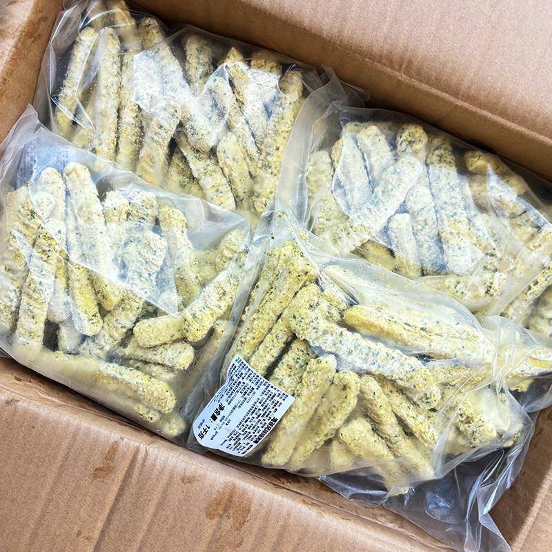 新品圣农海苔风味鸡肉棒商用冷冻半成品裹粉无骨鸡柳条空气炸锅