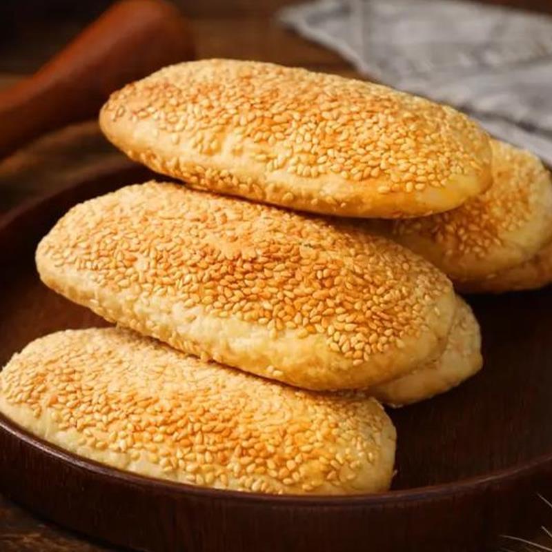 新品鸿兴德雪花酥烧饼荔浦芋味2kg50块手工擀饼香酥薄脆酥饼面点