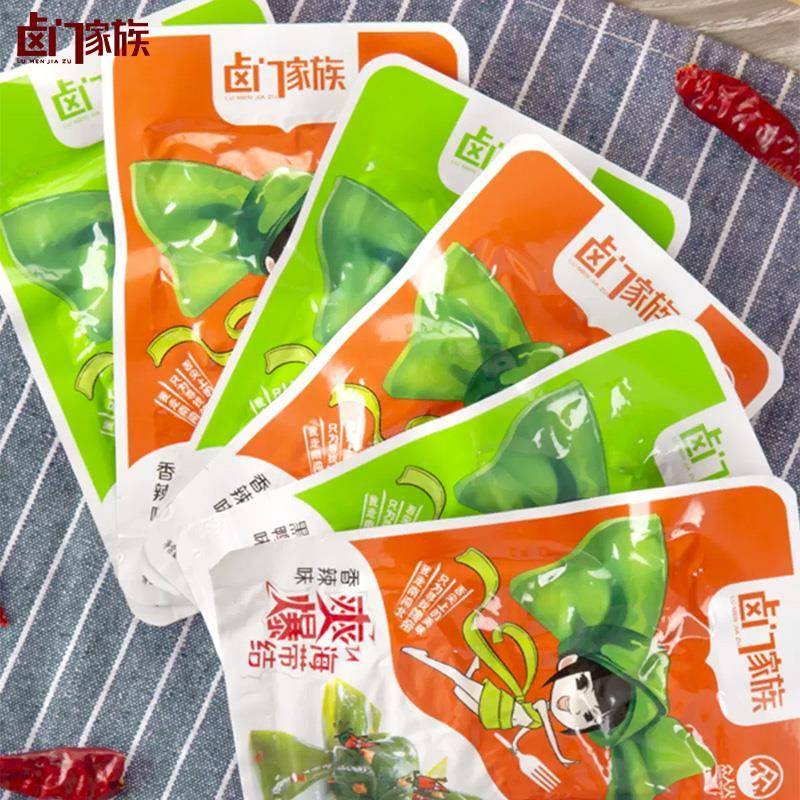 卤门家族海带结海带丝黑鸭香辣味30g*40袋湖南小吃下饭菜休闲零食