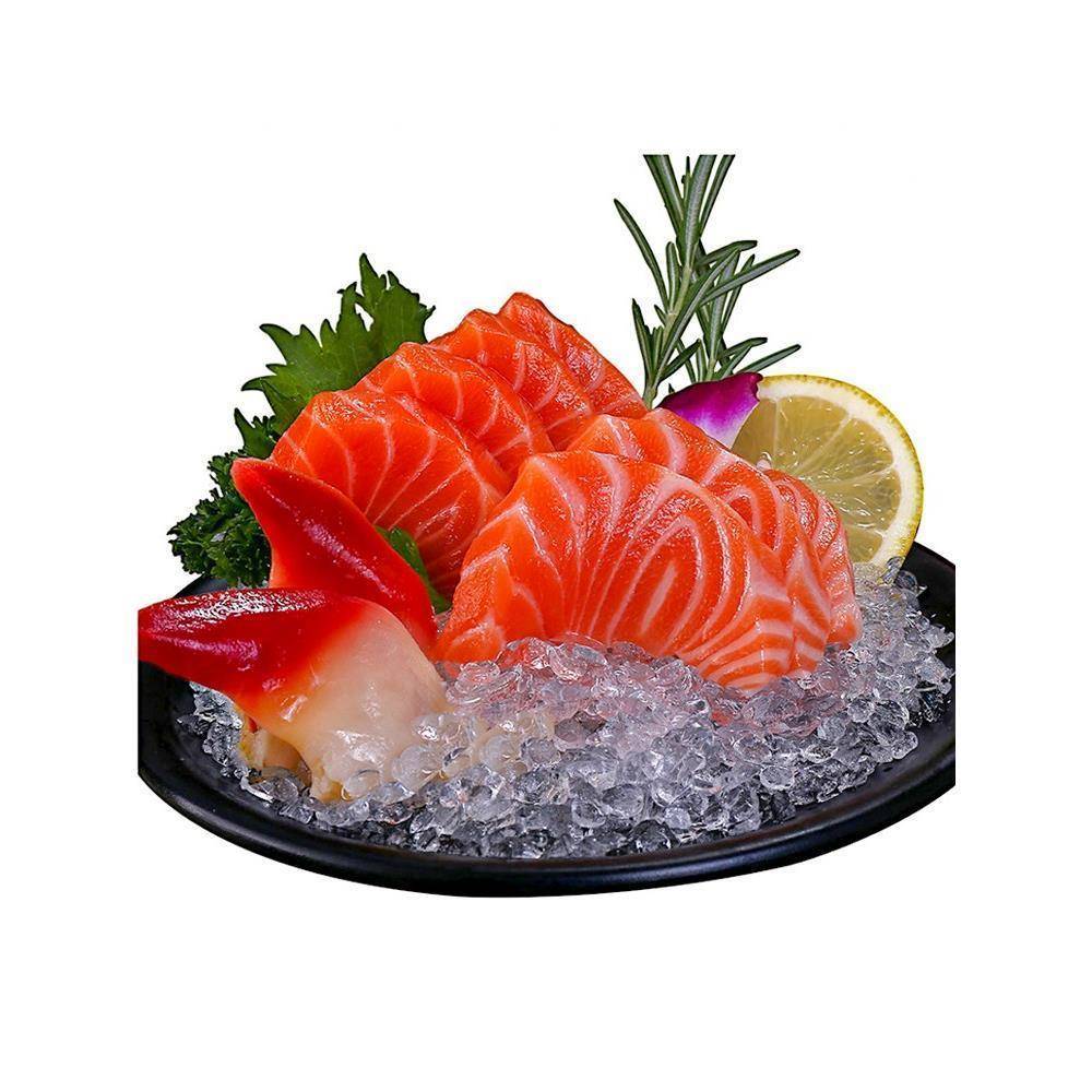 甲一堂烟熏三文鱼片三文鱼切片即食三文鱼刺身生鱼片毛重1kg 包邮