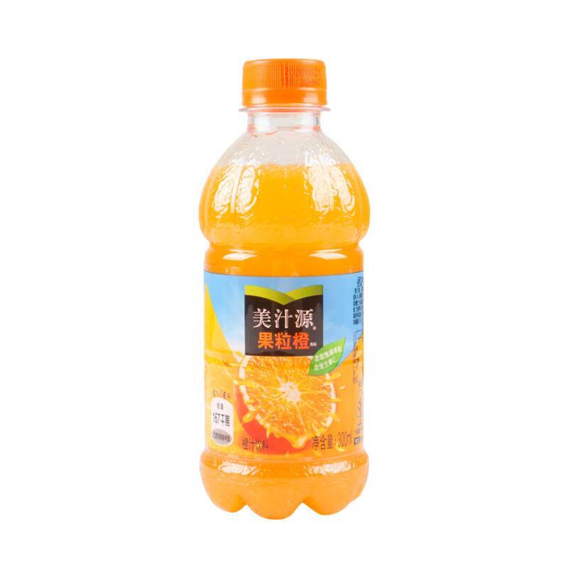 美汁源果味饮料果粒橙橙汁300mlx12瓶装果汁夏季饮品yb