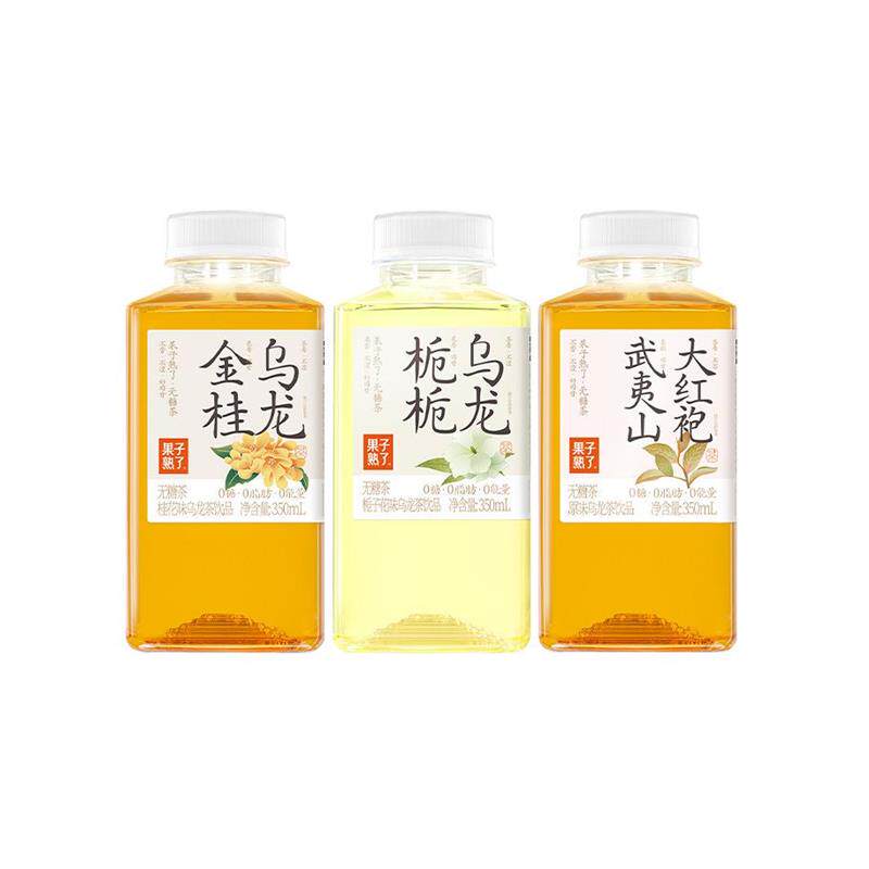 小瓶无糖茶栀栀乌龙金桂乌龙饮品饮料350ml*6瓶