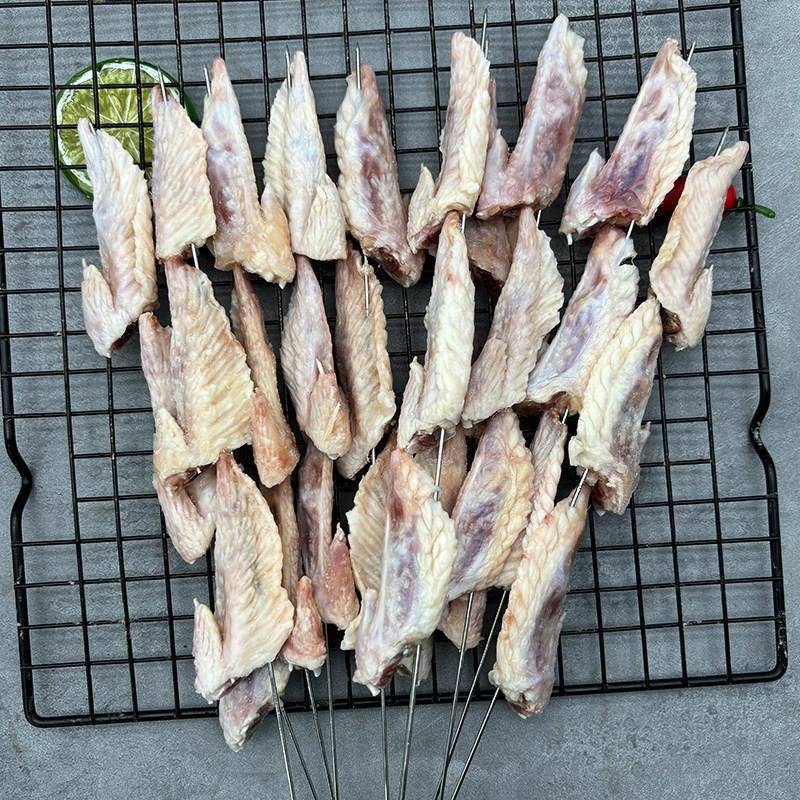 新品钢签原味鸡翅尖串商用冷冻半成品烧烤食材翅膀鸡翅大串