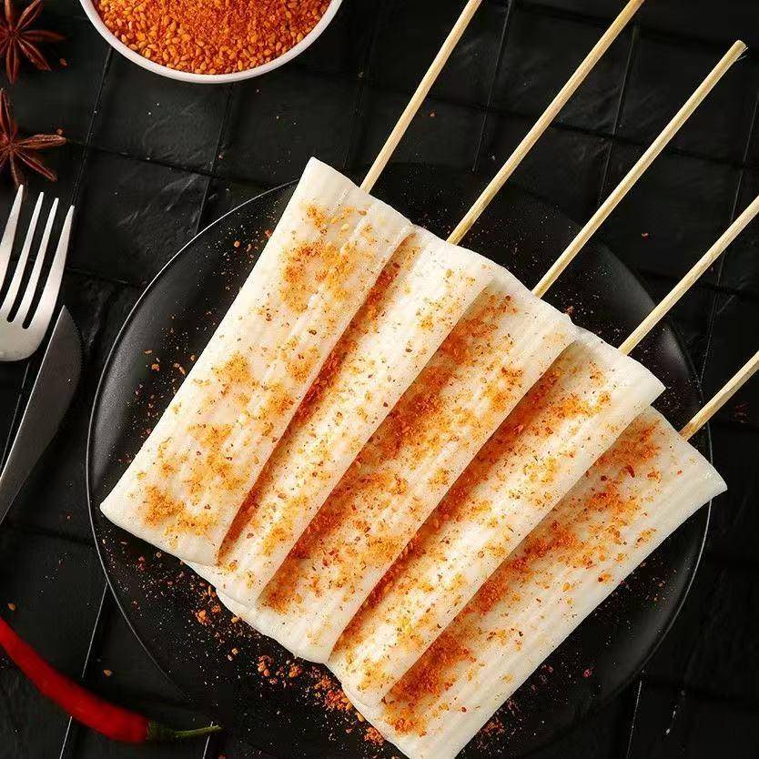 新品脆皮年糕串200串烧烤年糕冷冻油炸半成品年糕片食材摆摊商用