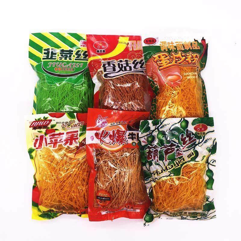 包邮!辣条蛋炒粉百味金丝葫芦丝牛肉丝香菇丝辣片辣丝大刀肉礼包