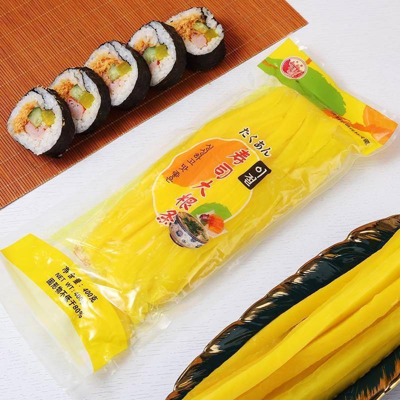 长源寿司萝卜条400g 寿司工具套装材料紫菜包饭食材金大根酸萝卜