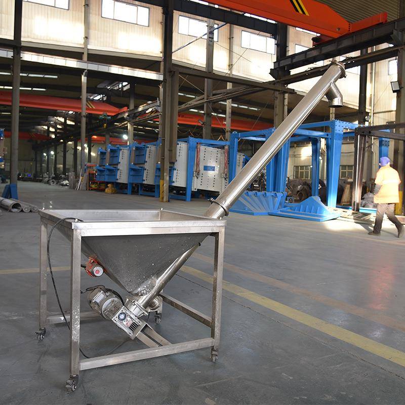 不锈钢螺旋输送机碳钢不锈钢材质可选干粉颗粒提升肥料螺旋输送