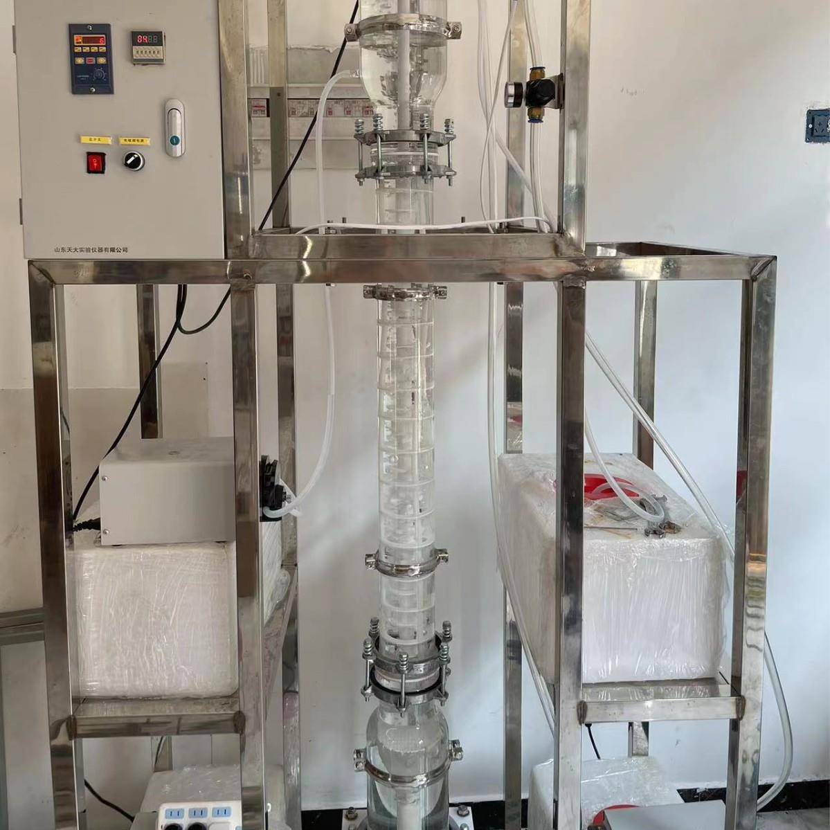 涡轮萃取塔转盘式实验室混合物高纯度分离筛板萃取塔