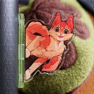 猫武士周边猫武士同款火星斑叶长鞭蓝星亚克力创意冰箱贴磁吸立牌