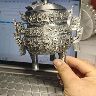 凡人修仙传凡人修仙传虚天鼎件国复古风礼物摆件动漫仿真3D打印香
