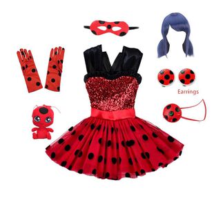 瓢虫雷迪连衣裙生日万圣节Lady Ladybug LADYBUG瓢虫Miraculous