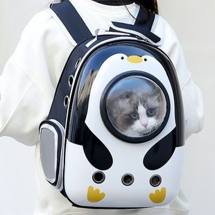猫包太空舱透明外出便携透气双肩背包书包大容量狗包宠物出行手提