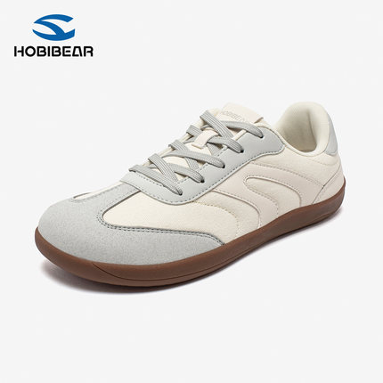 HOBIBEAR德训鞋4E宽楦赤足鞋2025秋网面透气防滑舒适宽头平步运动