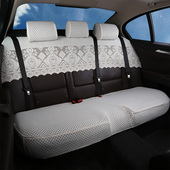 蕾丝座套汽车四季 通用加厚车座椅半截套布艺坐垫车套半包椅套秋冬