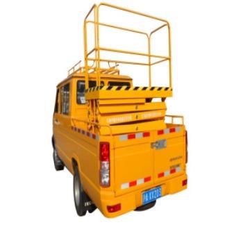 车载剪叉式高空作业平台移动升降机高空作业车载式升降机卸货升降