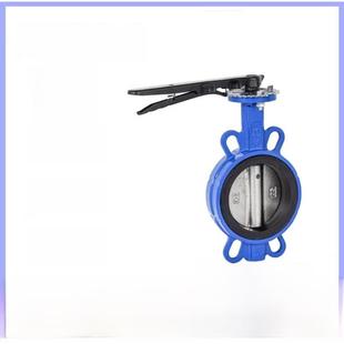 软密封铸铁 16q 不锈钢法兰手动蝶阀 蝶阀d71x 上海沪工良工对夹式