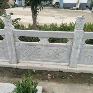 厂家供应户外市政园林别墅花岗岩石栏杆河道石桥护栏可定制