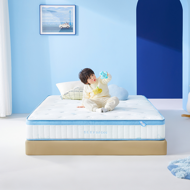 【漾Kids】喜临门乳胶大豆纤维舒脊薄偏硬青少年儿童独袋弹簧床垫