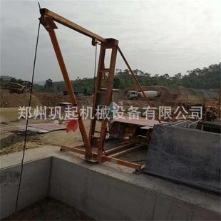 机械人工挖孔桩升降吊机吊运打桩机架抗滑桩挖桩机