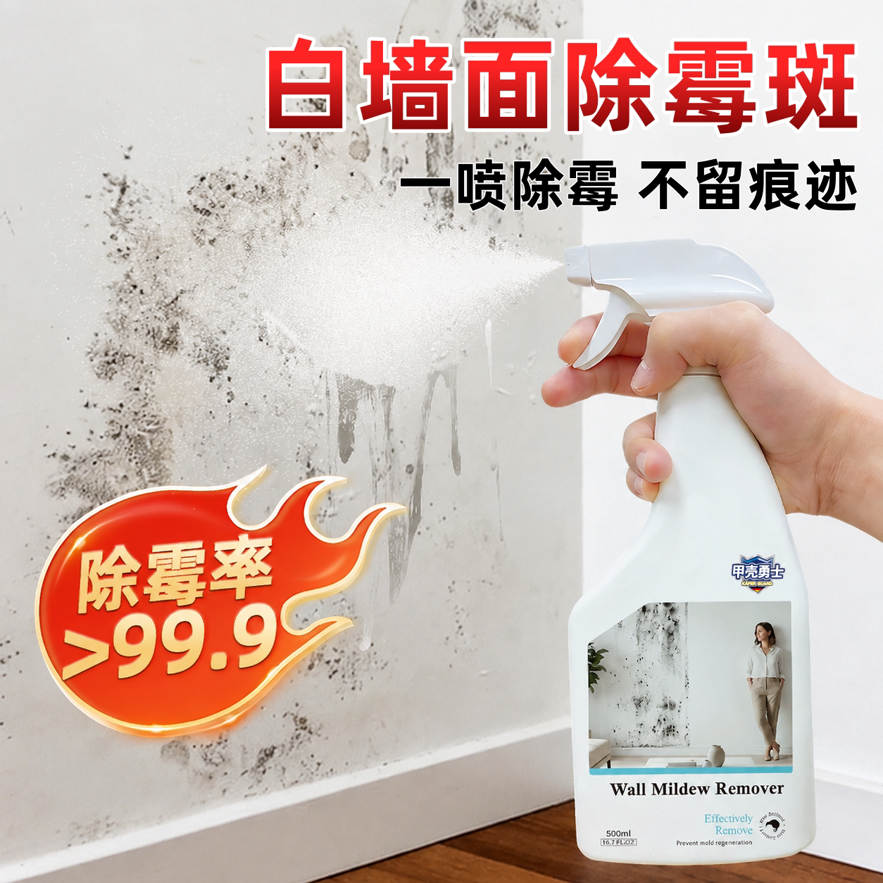 除菌率99.9%墙体除霉剂去霉斑菌