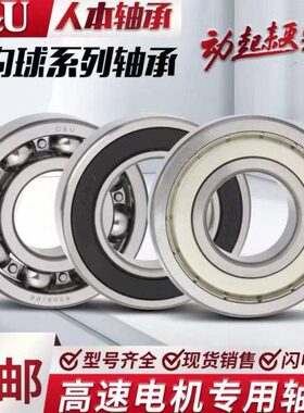 人本高速电机轴承6008 6009 6010 6011 6012 6013 6014 6015-2RZ