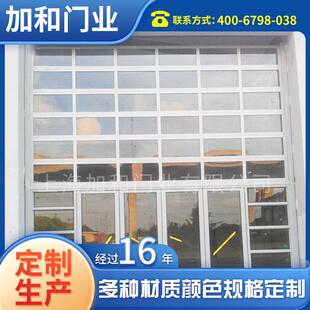建材透明玻璃卷闸门化工业快速卷帘门商场铺电动卷闸门 定制家装