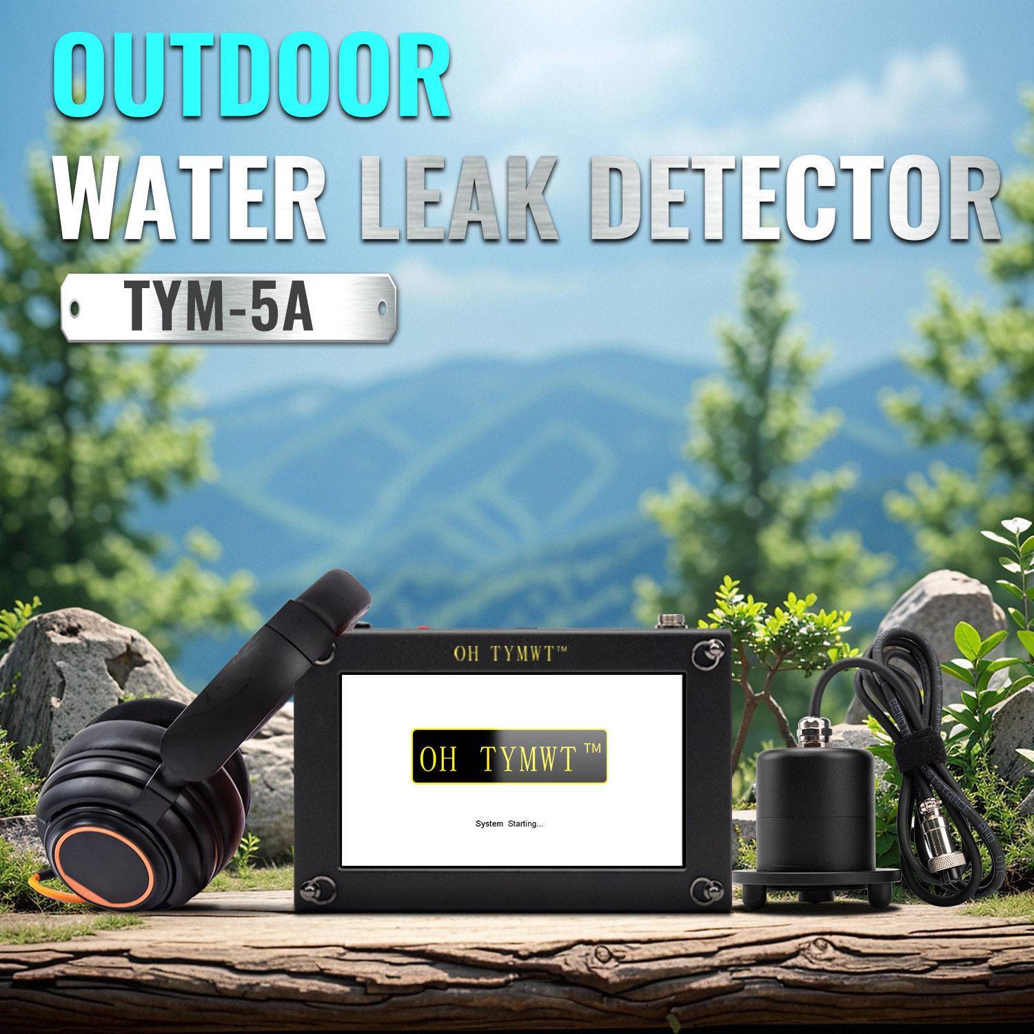 英文版tym-5A泰源美漏水检测仪管道测漏仪PipeWaterLeakDetector