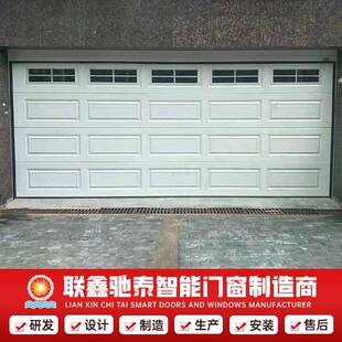 铝合金翻板车库门家用别墅防盗车库门卷闸门智能遥控自动车库门