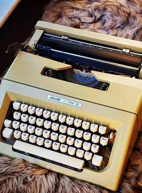 意大利打字机Olivetti Lettera 25复古机械老式陈设古董圣诞礼物