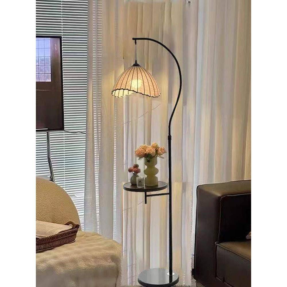 全光谱落地灯法式覆古客厅沙发侧咖啡桌储物集成卧室书房装饰钓鱼