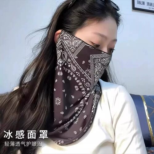 透气不闷夏季薄款遮脖骑行面罩