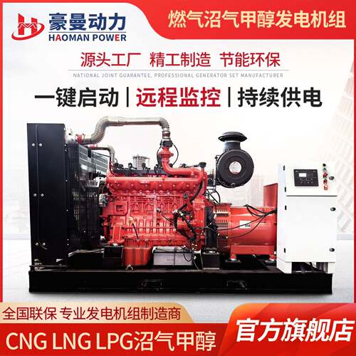 KW养殖场沼气发电机千瓦甲醇发电机油田用KW燃气发电机
