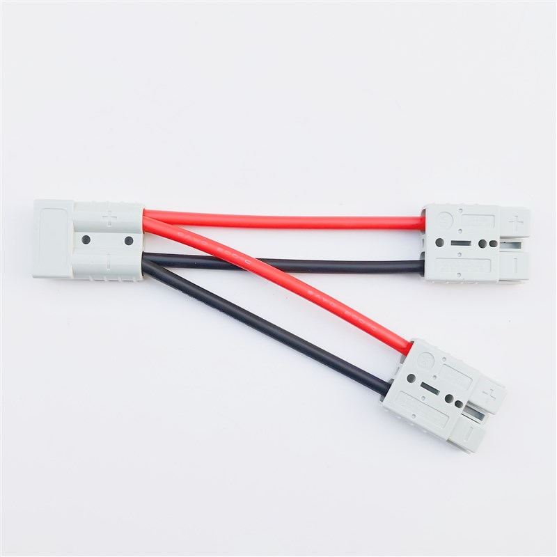 50A120A安德森插头带线一分二插头电摩电动车电池控器分流