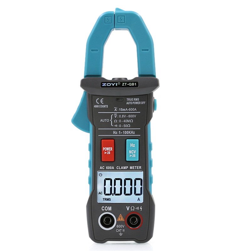 众仪QB9全自动智能换档电工交直流钳形万用表电流表高精度防烧QB4