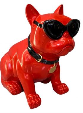 创意落地大摆件法斗狗大号存钱罐家居客厅装饰品乔迁男生礼物