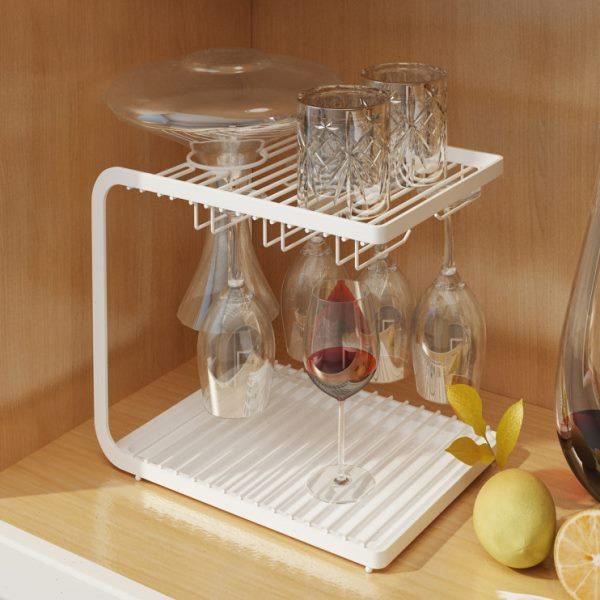 红酒杯架家用悬挂倒挂高脚杯架酒柜吧台桌面醒酒器杯子收纳置物架,收纳整理,红酒架,淘宝优惠券,粉丝福利购,淘宝优惠卷