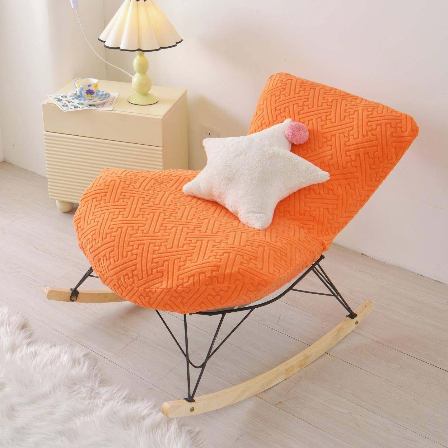 网红全包款龙虾椅套懒人休闲沙发套子阳台单人摇摇椅套罩四季通用