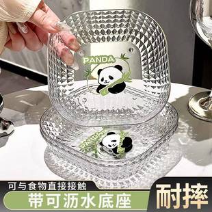 精致家用吐骨碟餐桌塑料吐骨盘垃圾渣盘食品级放菜碟子吐骨头盘碟