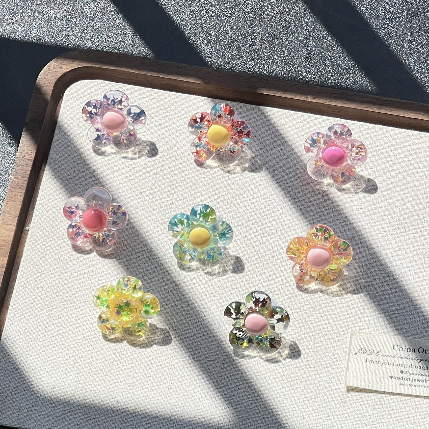 童鞋装饰花朵鞋带扣水晶亮片花儿童鞋花鞋面装饰德训鞋鞋子上扣子