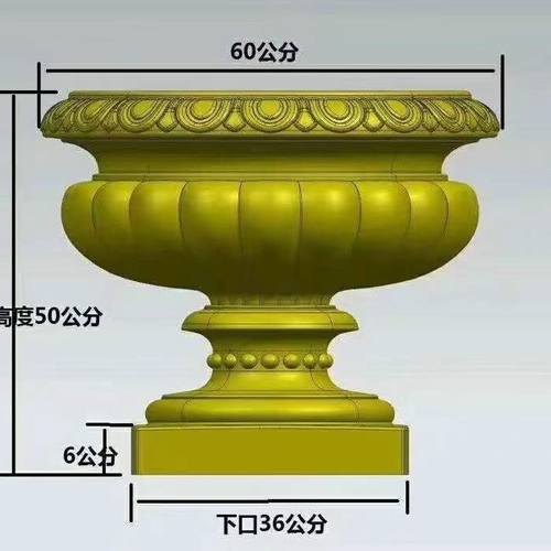 花盆模具水泥塑钢圆形底