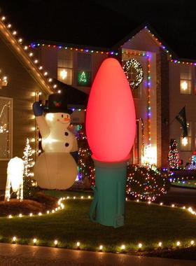 户外庭院灯led灯泡造型落地灯rgb16色可遥控式景观庭院灯厂家