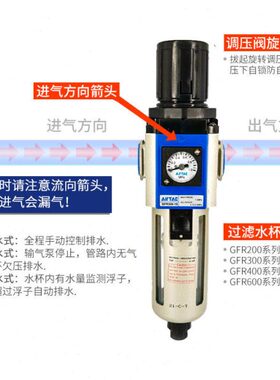 G60亚德客0008调 -10-40 25-F20过滤A1-15-3000F压 R -油水分离器