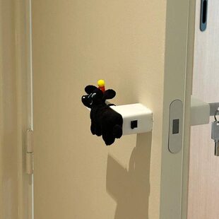 开门门后把手卧室门入户防盗门装饰可爱柜门防撞门挡小狗防撞神器