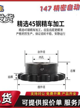 16A链轮ST16A-10k 11 12 13 14 15 16 17-N31 N32 N33 N34 N35 N3