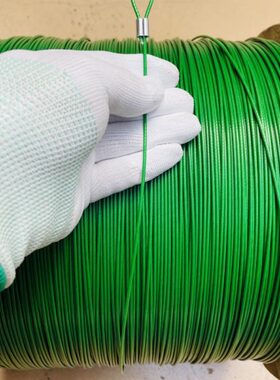 钢丝线软0绳3830钢丝绳.细钓鱼线4包mm不锈钢-吊牌爬藤绿色4mm胶