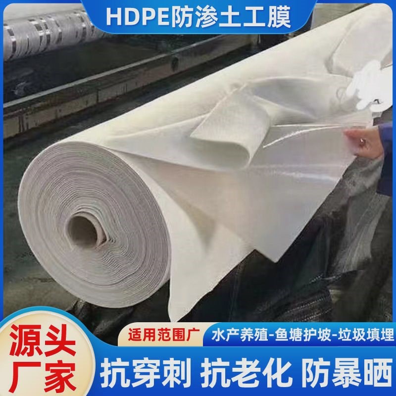 复合土工膜两布一l膜蓄水池鱼塘河道护坡三层防渗漏屋顶防水布锐